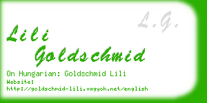 lili goldschmid business card